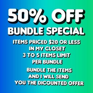 50% Off All $20 Or Less Items in My Closet